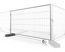Anti-Climb Temporary Fence Panel - 6'6" Tall x 11'6" Wide: Single Swing Gate Kit
