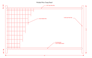 Anti-Climb Temporary Fence Panel - 6'6" Tall x 11'6" Wide: 500' Package