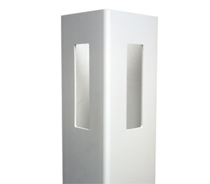 [K-373] White Corner Post 5" x 5" x 8' For Vinyl Fences