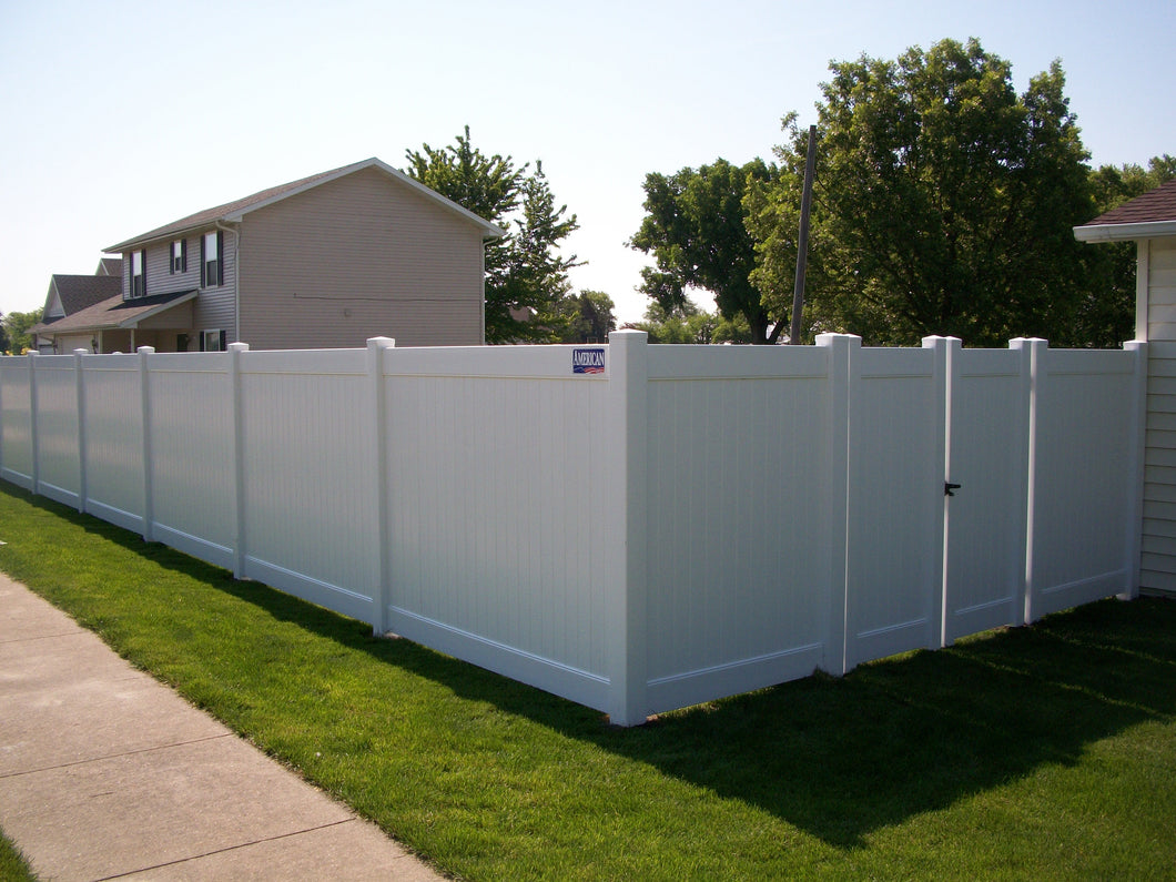 [350 Feet Of Fence] 6' Tall Privacy K-373 Vinyl Complete Fence Package