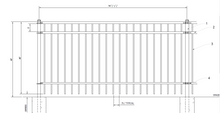 [200' Length] 4' Ornamental Flat Top Complete Fence Package