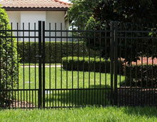 9' Aluminum Ornamental Single Swing Gate - Spear Top Series H - No Arch
