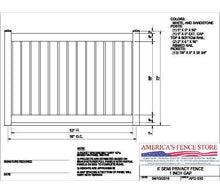[200 Feet Of Fence] 6' Tall Semi-Privacy 1" Air Space AFC-030 Vinyl Complete Fence Package